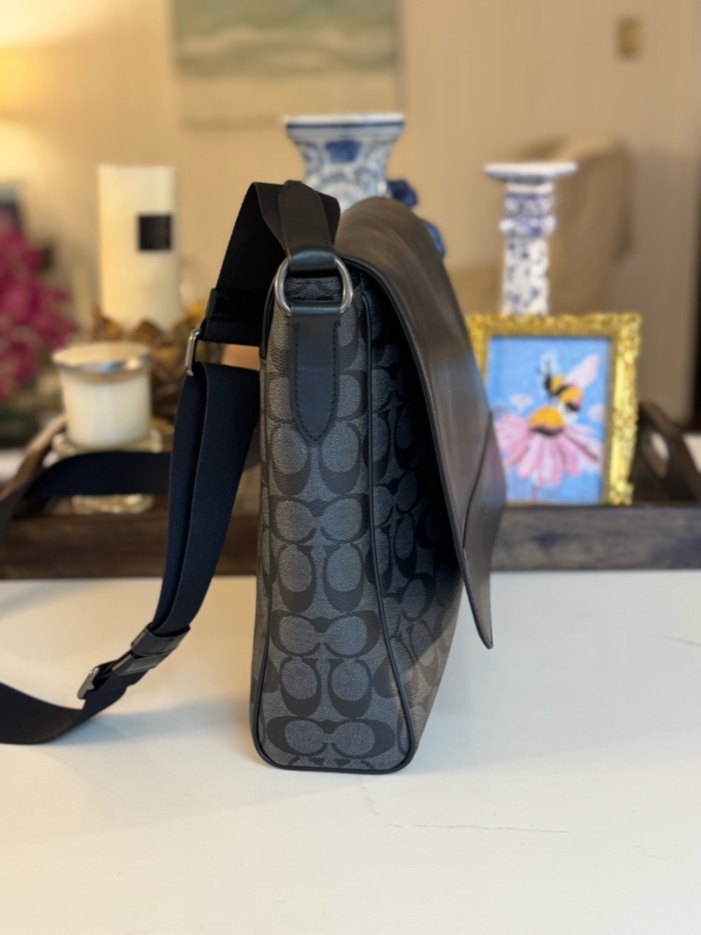 NWT COACH HOUSTON MESSENGER BAG! - Picture 6 of 13